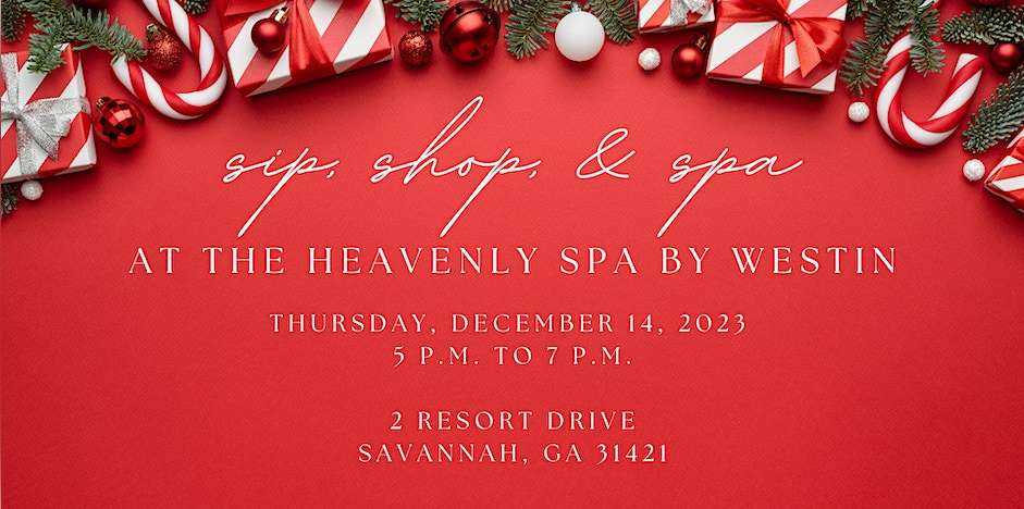 sip, shop and spa at the heavenly spa by westin