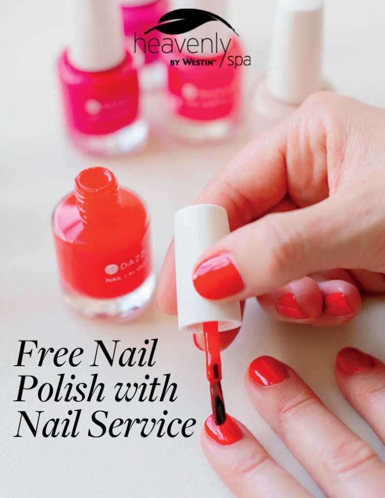 Free nail polish with nail service